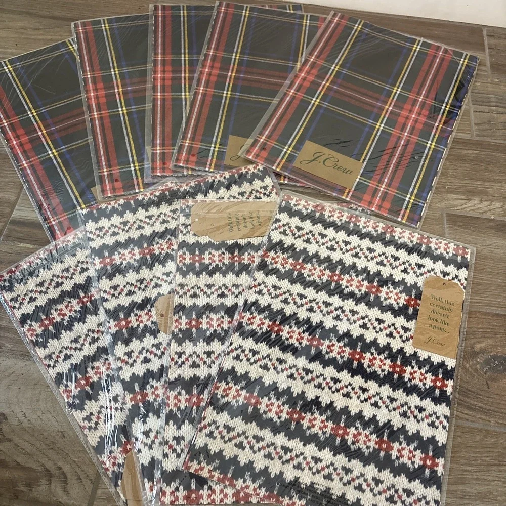 J. Crew Seasonal Wrapping Paper 9 Packs